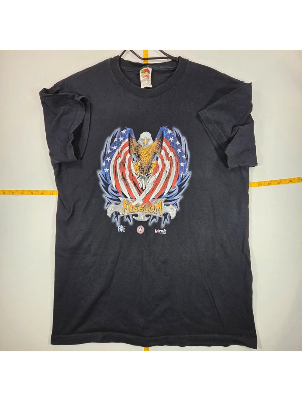 American flag wings design with "Freedom" Large